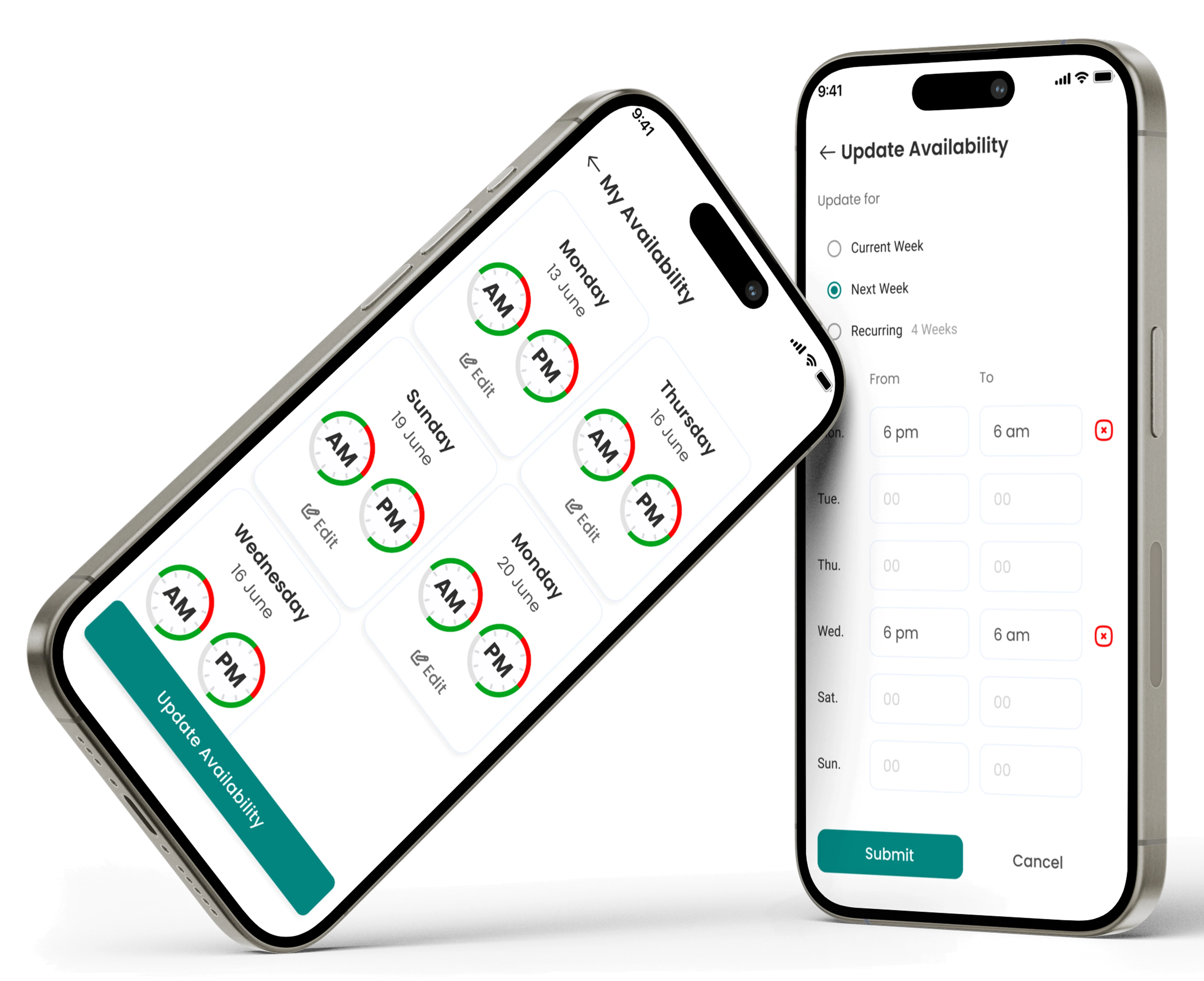 Availability updates where scheduling actually happens.